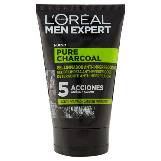 L'OREAL MEN PURE CHARCOAL 5 AZIONI GEL 100ML