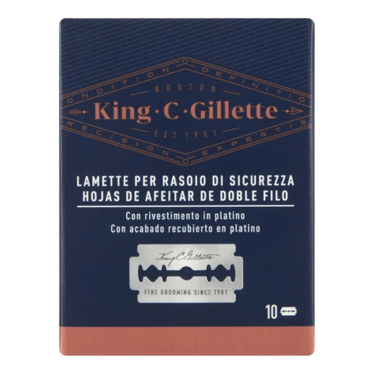 GILLETTE KING C LAMETTE PER RASOIO DI SICUREZZA 10PZ