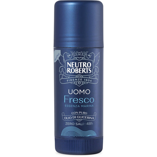 NEUTRO ROBERTS UOMO DEO STICK 40ML FRESCO ESSENZA MARINA CON OLIO DI GLICERINA