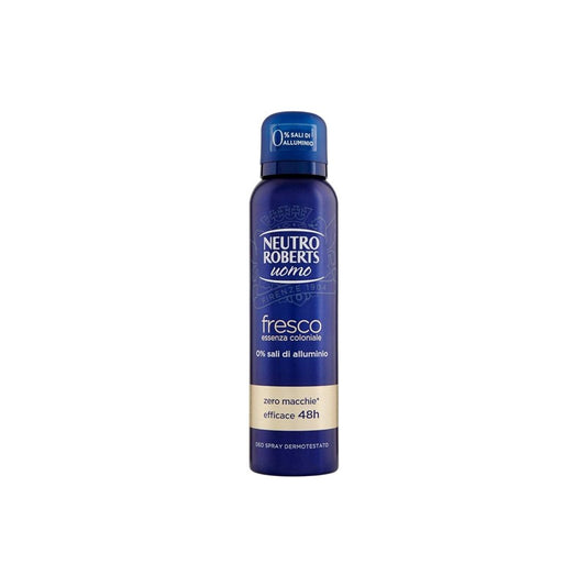 NEUTRO ROBERTS UOMO DEO SPRAY 150ML FRESCO ESSENZA COLONIALE CON OLIO DI GLICERINA