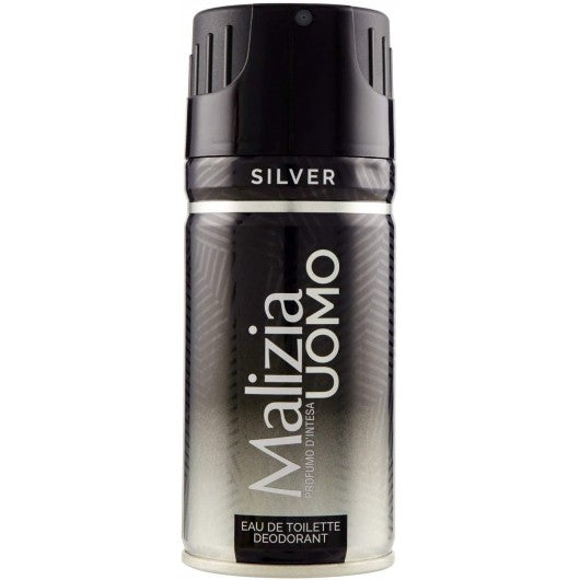 MALIZIA UOMO EDT DEO SPRAY 150ML SILVER