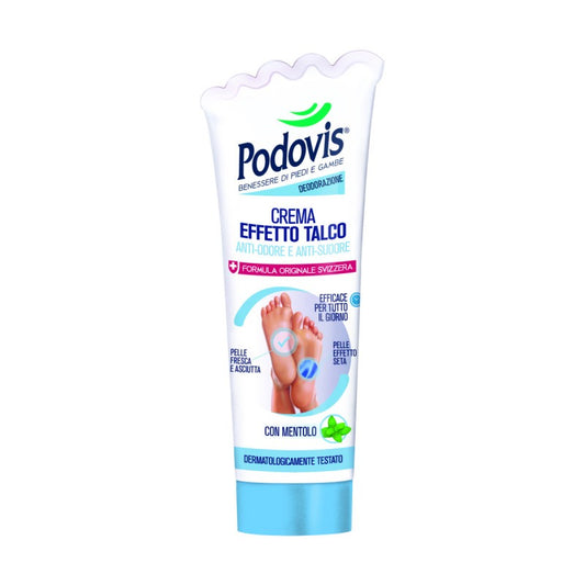 PODOVIS PIEDI E GAMBE CREMA PIEDI EFFETTO TALCO 100ML CON MENTOLO