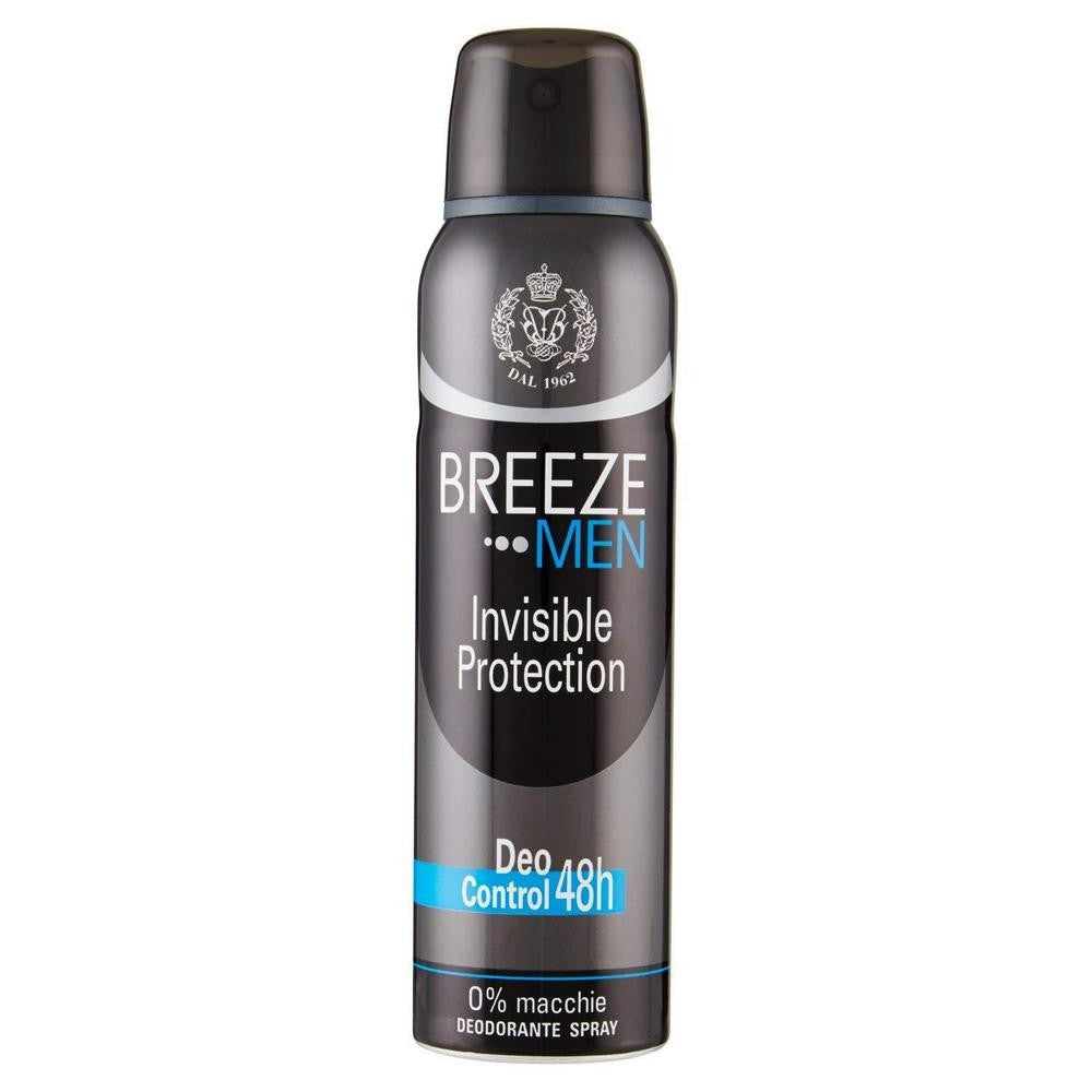 BREEZE MEN DEO SPRAY 150ML INVISIBLE PROTECTION