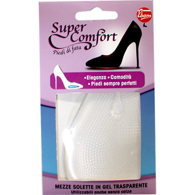 EBANO SUPER COMFORT MEZZE SOLETTA IN GEL TRASPARENTE