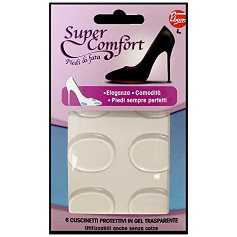 EBANO SUPER COMFORT 6 CUSCINETTI PROTETTIVI IN GEL TRASPARENTE