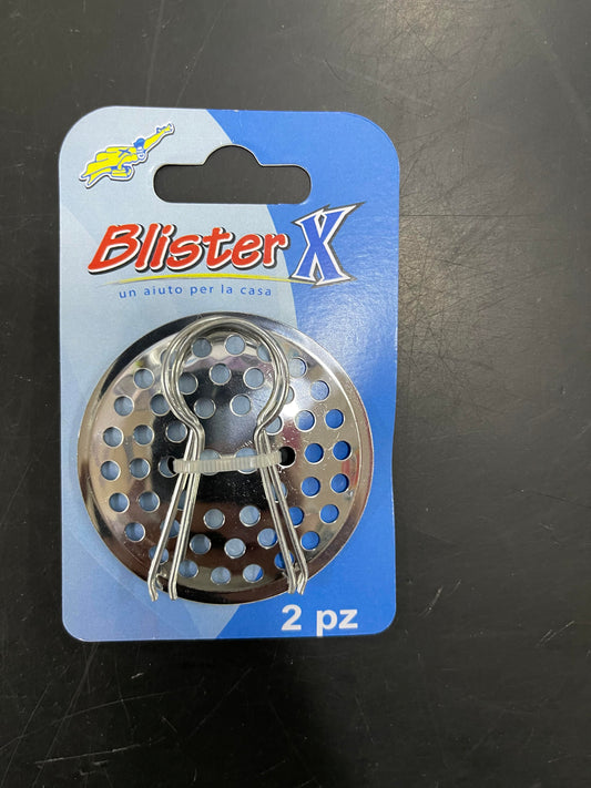 BLISTER X GRIGLIETTE INOX A MOLLA 2PZ