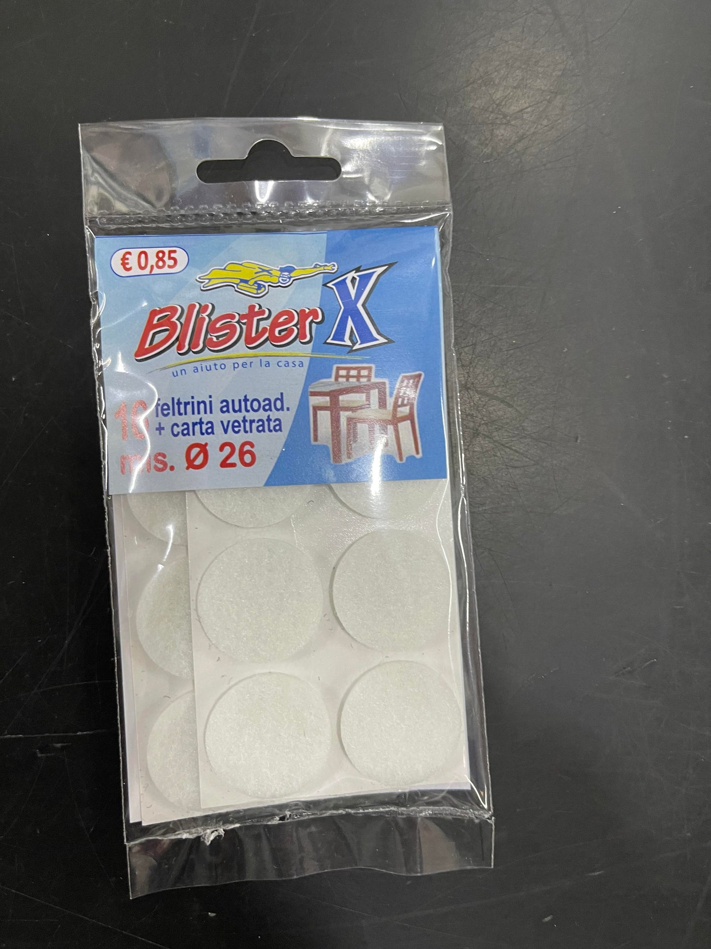 BLISTER X 16 FELTRINI AUTOAD.+CARTA VETRATA MIS 26