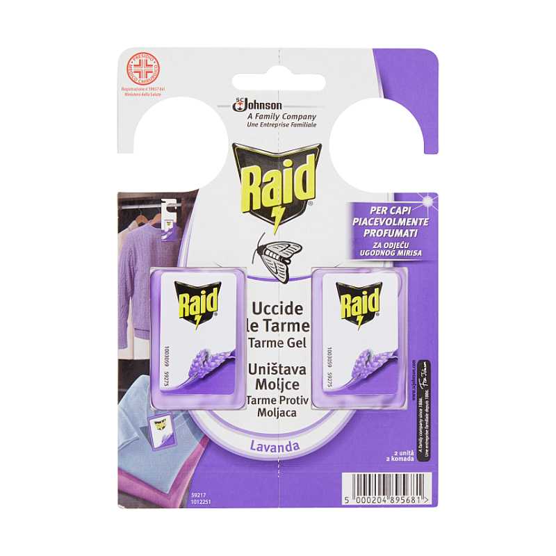 RAID TARME GEL 2 UNITA' LAVANDA