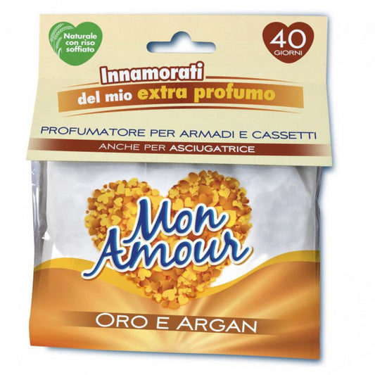 MON AMOUR PROFUMATORE ARMADI E CASSETTI ORO E ARGAN