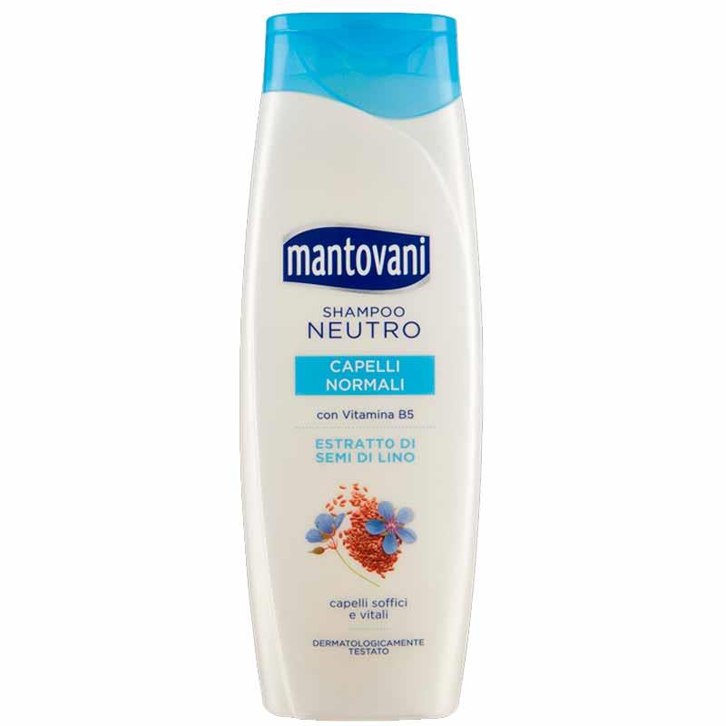 MANTOVANI SHAMPOO 400ML NEUTRO CAPELLI NORMALI ESTRATTI DI SEMI DI LINO