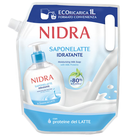 NIDRA SAPONELATTE ECORICARICA 1L IDRATANTE CON PROTEINE DEL LATTE