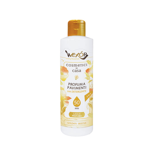 WEXOR COSMETICI DI CASA PROFUMA PAVIMENTI CON DETERGENTE 2IN1 235ML 50 DOSI GOLDEN IBISCUS