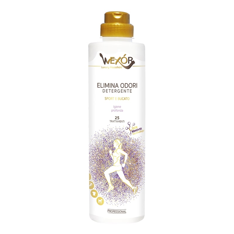 WEXOR ELIMINA ODORI DETERGENTE SPORT E BUCATO 750ML 25 TRATTAMENTI