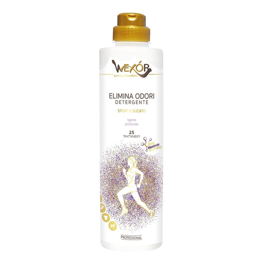 WEXOR ELIMINA ODORI DETERGENTE SPORT E BUCATO 750ML 25 TRATTAMENTI