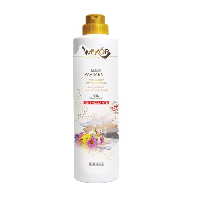 WEXOR ELISIR PAVIMENTI GEL PROFUMANTE 750ML MONOJ DI TAHITI LIME E FIORI DEL BRASILE