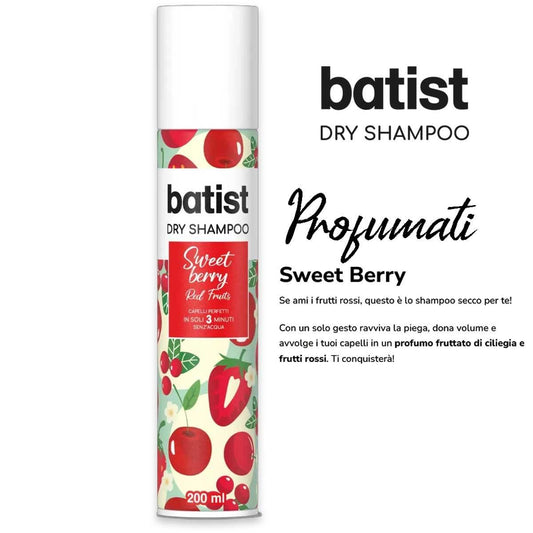 BATIST DRY SHAMPOO SENZ'ACQUA 200ML SWEET BERRY