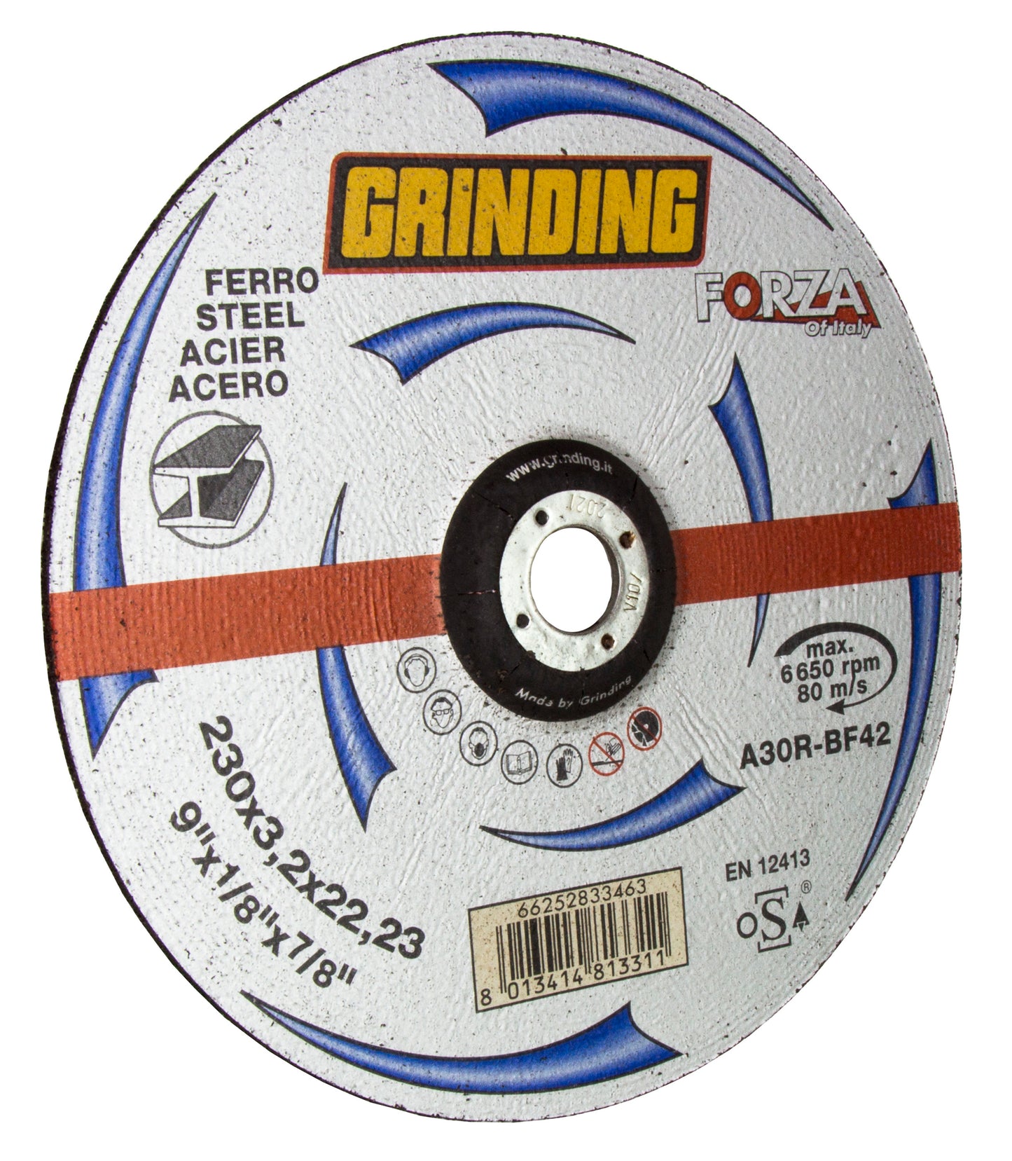 GRINDING DISCO DA TAGLIO FERRO 115X1,0X22,23mm