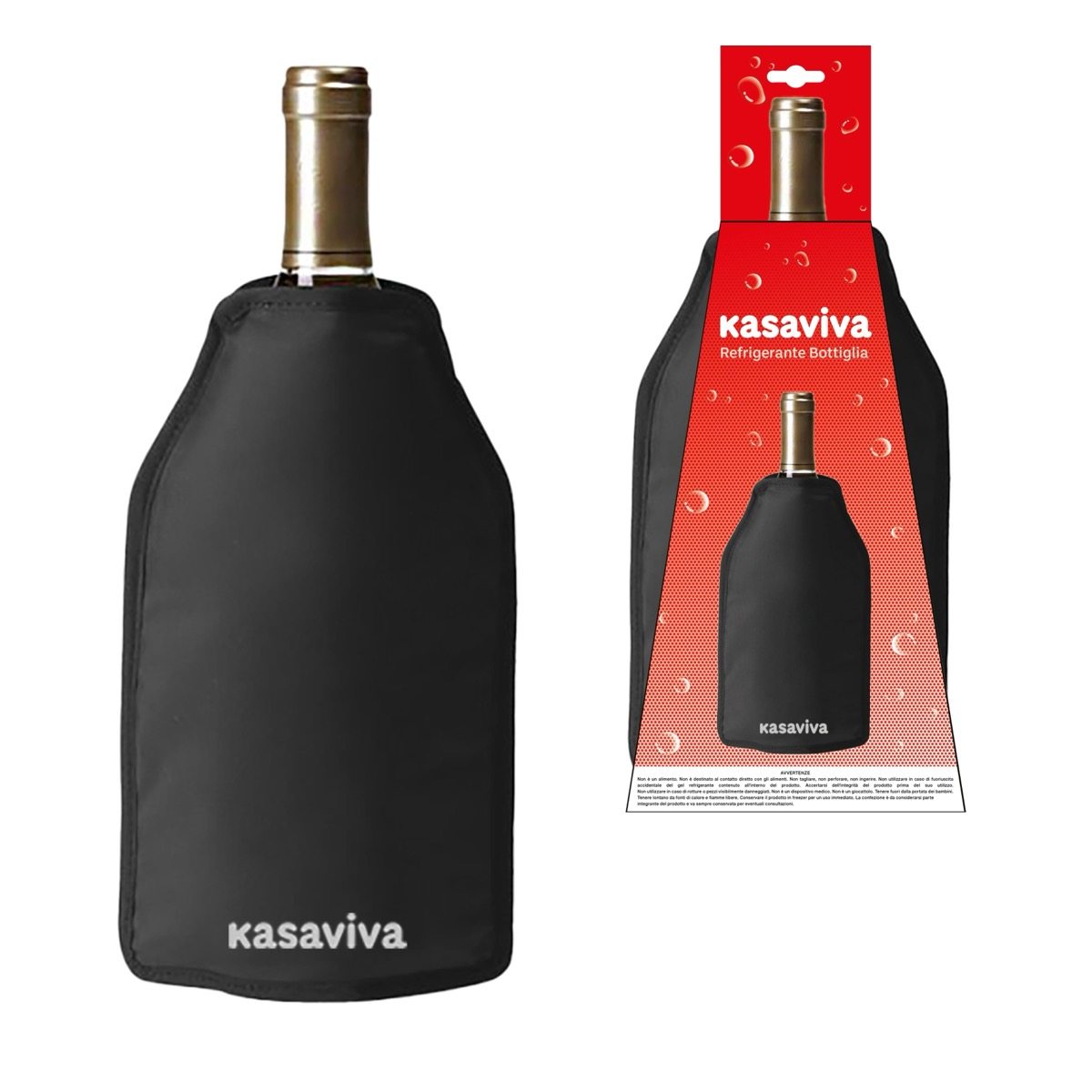 KASAVIVA REFRIGERANTE BOTTIGLIA SACCA NERO