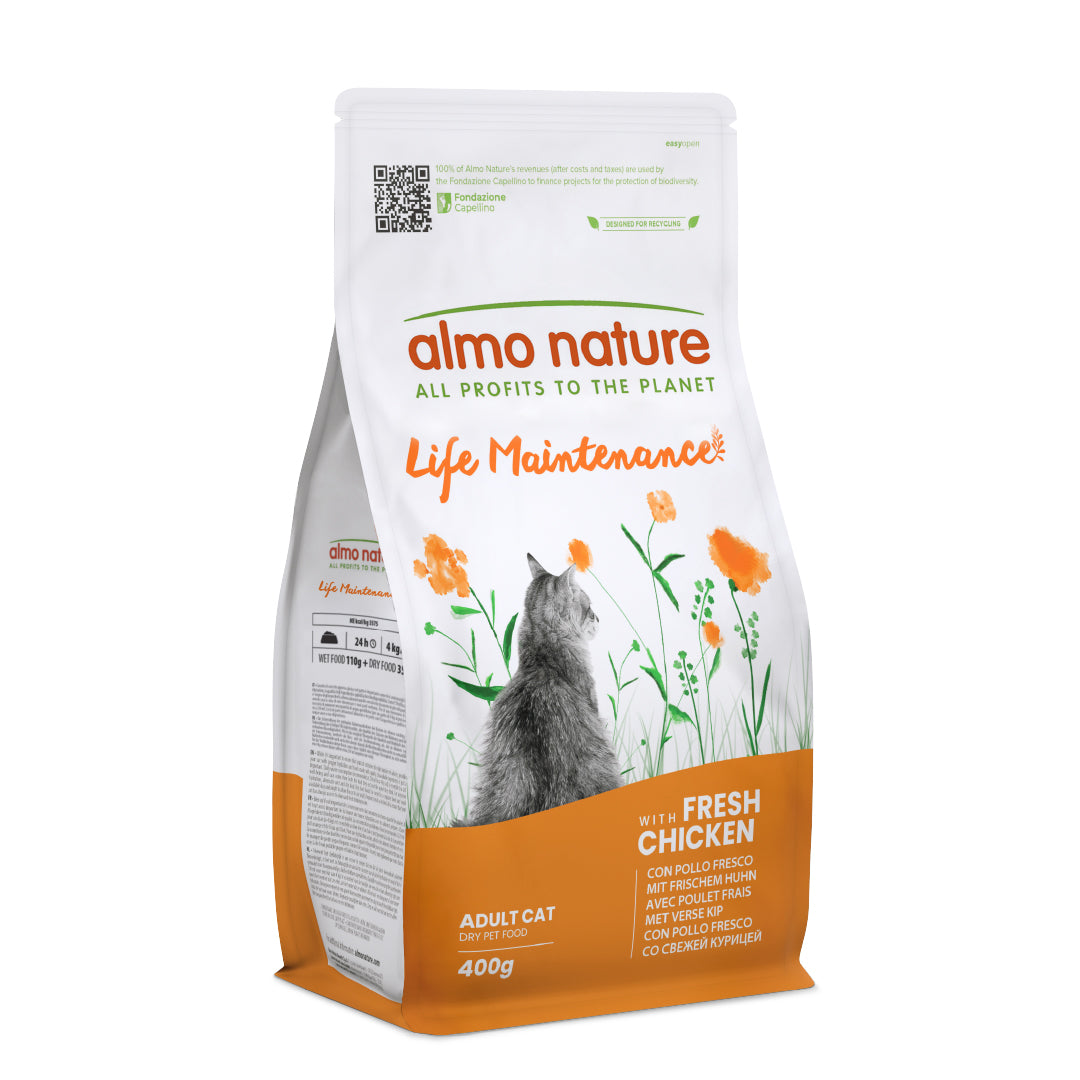 ALMO NATURE LIFE MAINTENANCE CROCCANTINI GATTO 400G ADULT POLLO FRESCO
