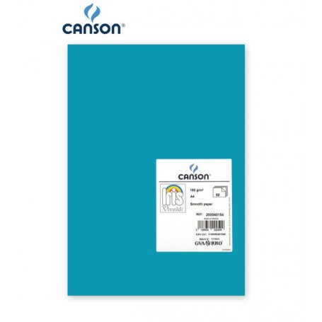 CANSON A4 SMOOTH PAPER 185G/M2 BLU PRIMARIO