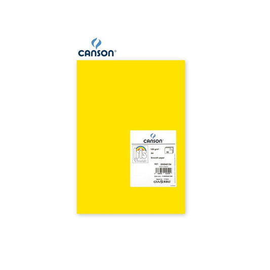 CANSON A4 SMOOTH PAPER 185G/M2 GIALLO CANARINO