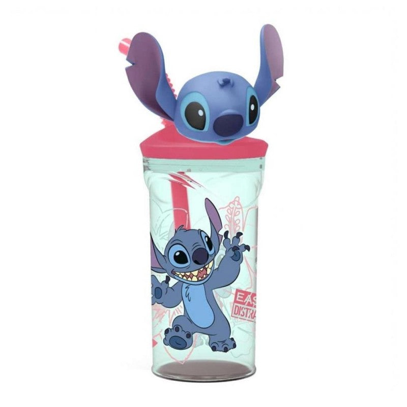 STITCH BICCHIERE TRITAN 3D CON CANNUCCIA 360ML