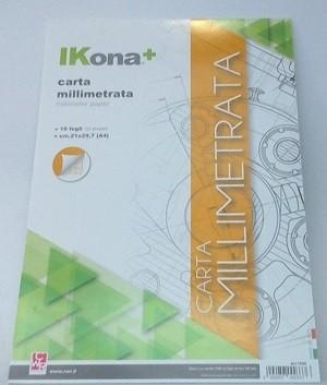 IKONA+ CARTA MILLIMETRATA 10 FOGLI A4