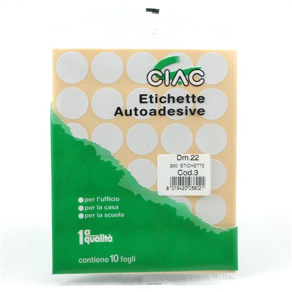 OFFICE SPEED 300 ETICHETTE AUTOADESIVE DM.22