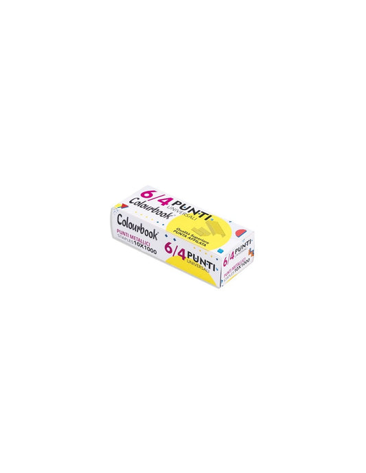 COLOURBOOK PUNTI METALLICI 6/4 1000PZ