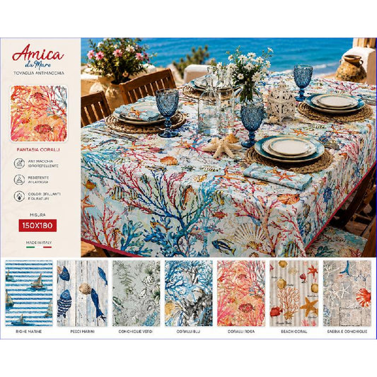 FANCY HOME AMICA DA MARE TOVAGLIA ANTIMACCHIA CM.150X180 ASSORTITA