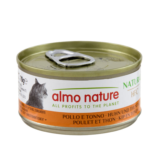 ALMO NATURE NATURAL HFC GATTO 70G POLLO E TONNO