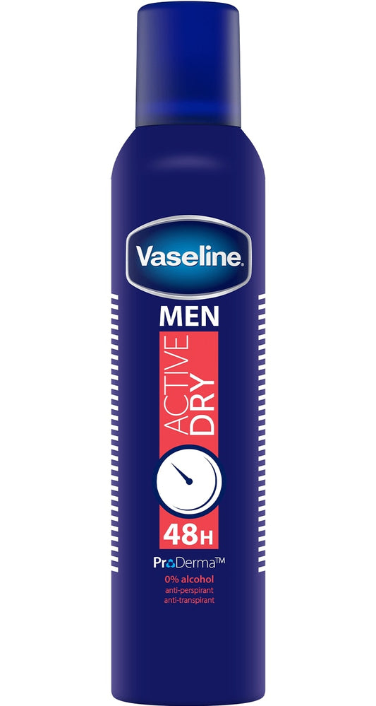 VASELINE DEO SPRAY 250ML MEN ACTIVE DRY 48H
