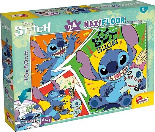 LISCIANI STITCH PUZZLE MAX FLOOR 3+ 24 PZ DUBLE FACE CM70X50