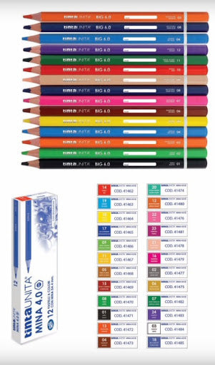 TINTA UNITA MINA MATITA 4.0 16 ASSORTITI
