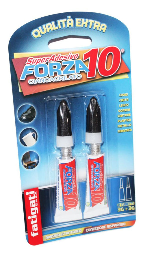 FATIGATI SUPER ADESIVO FORZA 10 POWER GEL 3GR 2PZ