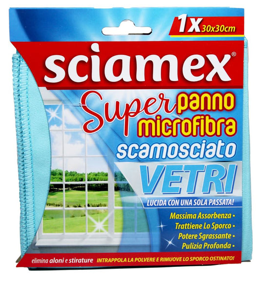 FATIGATI SCIAMEX SUPER PANNO MICROFIBRA SCAMOSCIATO VETRI CM.30X30 1PZ