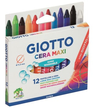 GIOTTO CERA MAXI 12 PASTELLI