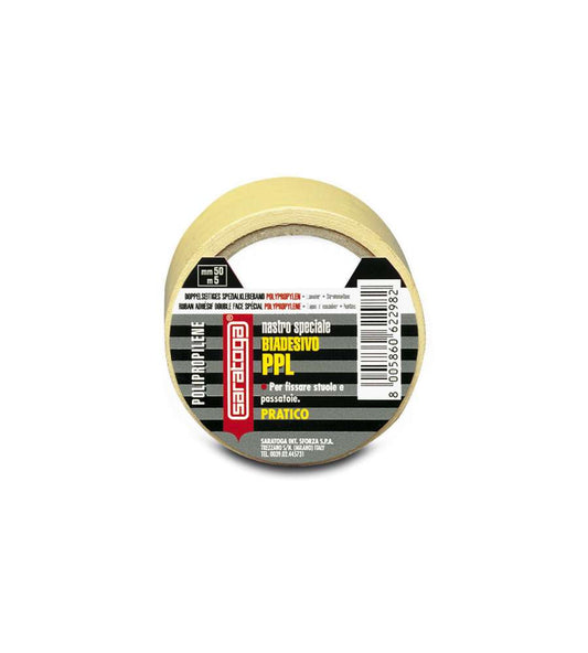SARATOGA NASTRO SPECIALE BIADESIVO PPL MM50X5M