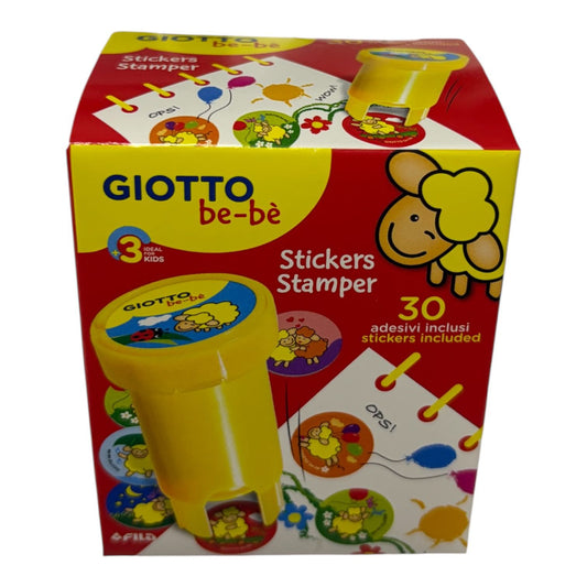 GIOTTO BE-BE' STICKERS STAMPER CON 30 ADESIVI INCLUSI
