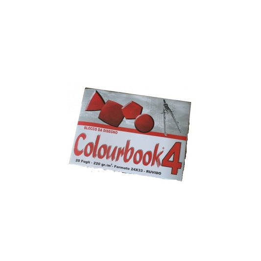 COLOURBOOK BLOCCO 4 20 FOGLI 220GR/M2 24X33 RUVIDO