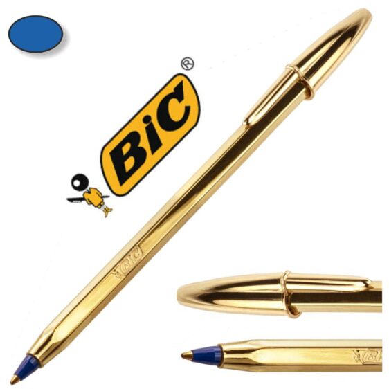 BIC PENNA CRISTAL GOLD INCHIOSTRO BLU