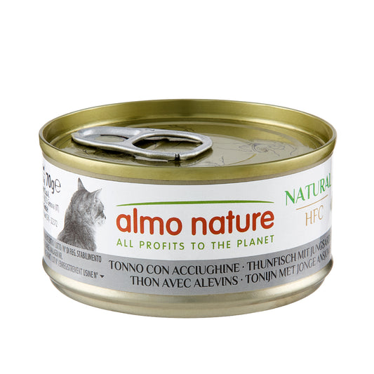 ALMO NATURE NATURAL HFC GATTO 70G TONNO CON ACCIUGHINE