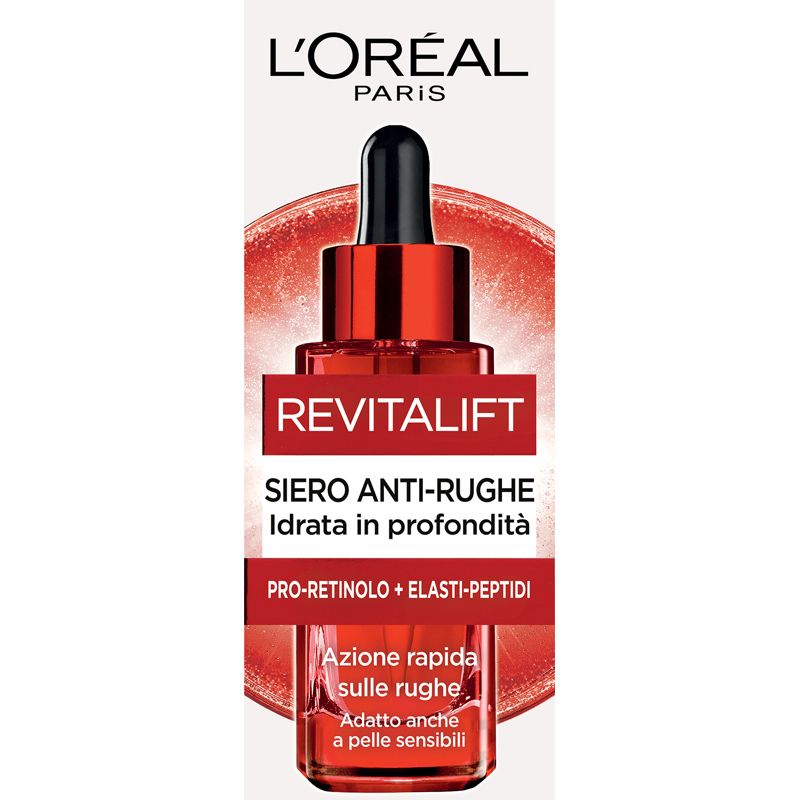 L'OREAL REVITALIFT SIERO ANTIRUGHE 30ML PRO-RETINOL + ELASTI-PEPTIDI