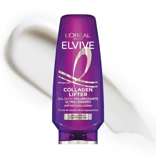 L'OREAL ELVIVE BALSAMO 400ML COLLAGENE LIFTER VOLUMIZZANTE ULTRA-LEGGERO CAPELLI PIATTI SENZA VOLUME