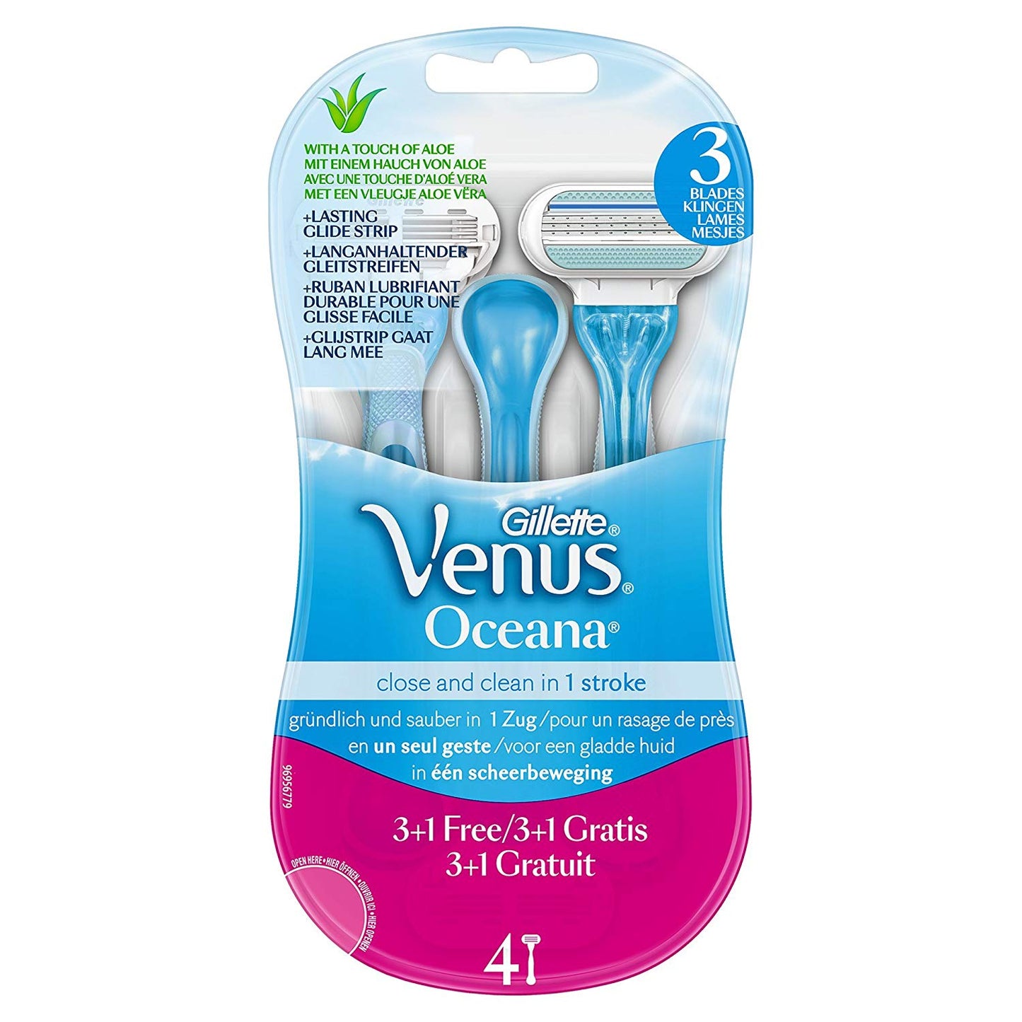 GILLETTE VENUS RASOIO OCEANA 3+1 GRATIS