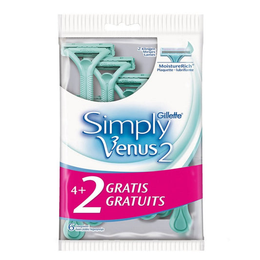 GILLETTE SIMPLY VENUS RASOIO 2 LAME X4+2