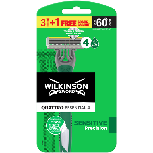 WILKINSON QUATTRO ESSENTIAL 4 SENSITIVE PRECISION 3+1