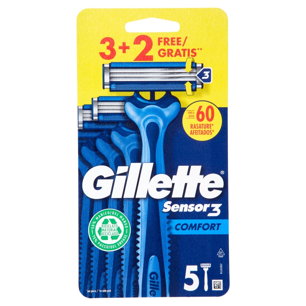 GILLETTE RASOIO SENSOR 3 COMFORT X3+2