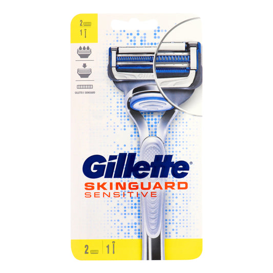 GILLETTE SKINGUARD SENSITIVE RASOIO + 2 RICARICHE