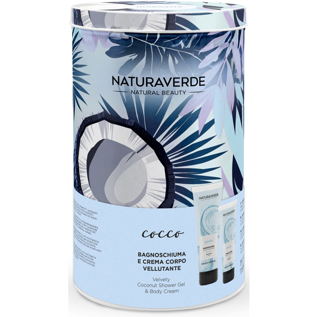 NATURAVERDE NATURAL BEAUTY CONFEZIONE COCCO BAGNOSCHIUMA 200ML + CREMA CORPO VELLUTANTE 100ML